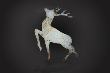 Deer made of zinc logo