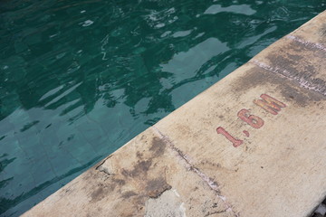 Pool side 1,6 meter deep