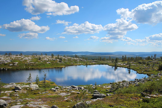 Small pond on Lapland fell top