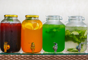 cooling drinks tarhun mors cherry and mojito © kamaz007