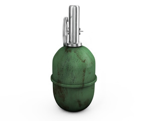 3D rendering Realistic hand grenade bomb
