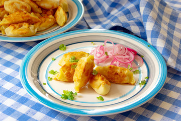 pies and pickled onions