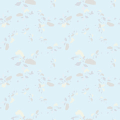 Fototapeta na wymiar UFO military camouflage seamless pattern in light blue and different shades of grey and beige colors