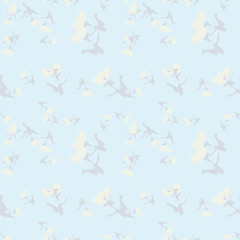 Fototapeta na wymiar UFO military camouflage seamless pattern in light blue and different shades of grey and beige colors