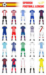 Spanish Football League Generic Kits