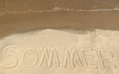 Botschaft im Sand - Sommer