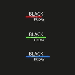 Black Friday with Loading Bar . Black Friday Sale Concept