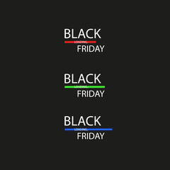 Black Friday with Loading Bar . Black Friday Sale Concept