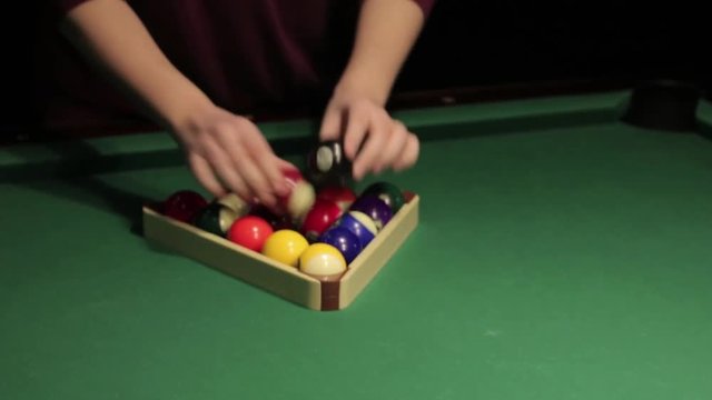 playing pool in the bar