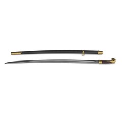 Soviet Era Cossack Sabre with Sheath on white. 3D illustration