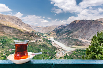 Landscape view of  Kemaliye in Town of Kemaliye