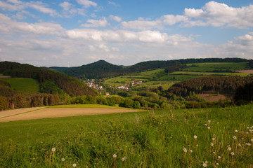 Fototapeta premium Blick auf's Dorf