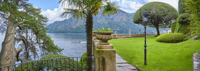 Berühmte Parkanlage der Villa del Balbaniello am Comer See
