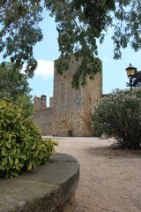 Vieille ville ruelle village médiéval de Pals Espagne Costa Brava place 3
