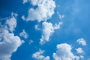 Blue sky with white clouds day time