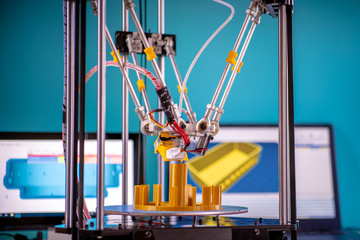 Print orange parts on a 3D printer