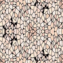 Obraz premium Light kaleidoscope seamless texture with many ornaments, light orange and white color