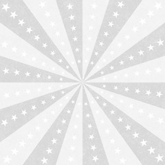 Gray and white stars and burst lines background