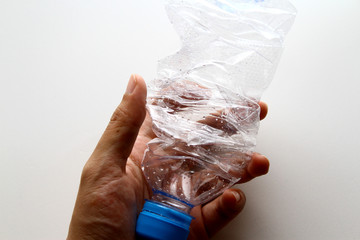 Recycle plastic mineral bottle