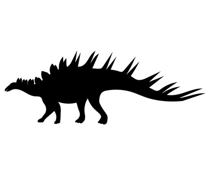Kentrosaurus silhouette dinosaur jurassic prehistoric animal