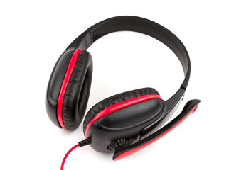 Headphone on white background