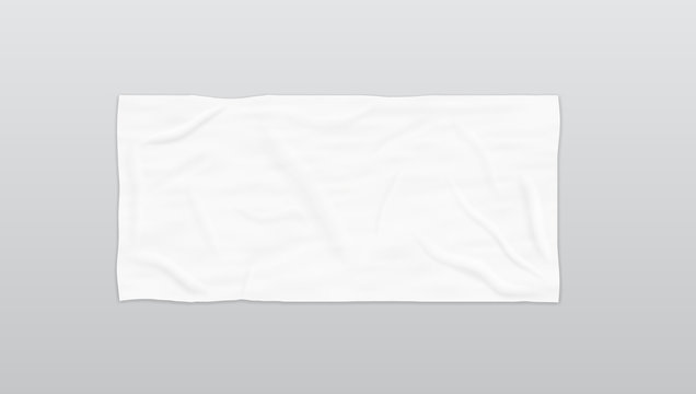 Clear White Soft Beach Towel For Branding