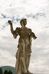 Statue in the clouds