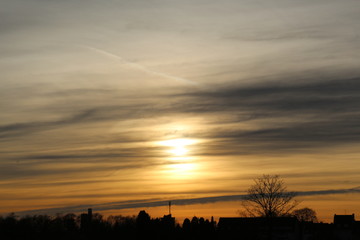 Fototapeta premium Abendrot / Sonnenuntergang