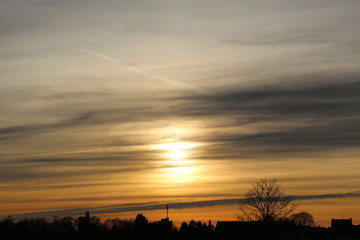 Fototapeta premium Abendrot / Sonnenuntergang