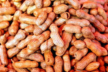 Closeup of peanuts background food