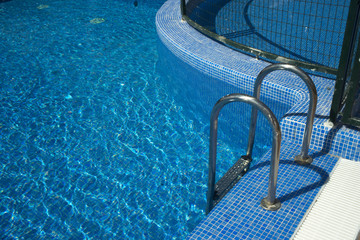 Summer outdoor swimming pool