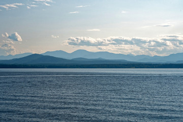 Adirondacks Mountains from Lake Champlain