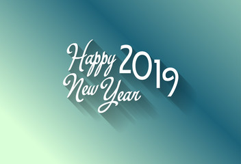 Fototapeta premium Happy new year 2019