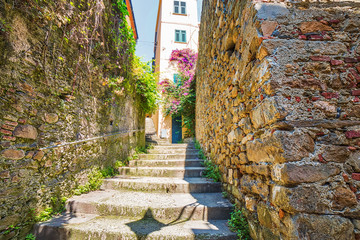 ancient stairway in Cinque Terre