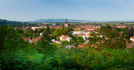 Blick auf Kenzingen in der Ortenau