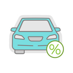 Auto loan color icon
