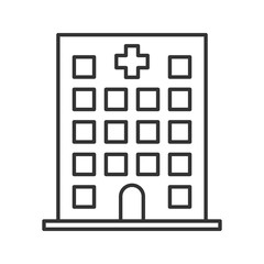 Hospital linear icon