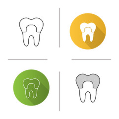 Dental crown icon