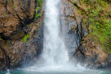 Fototapeta na wymiar National Park,beautiful deep forest waterfall in Thailand.