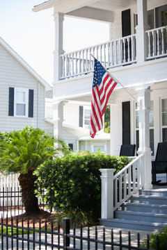 American Flag on House