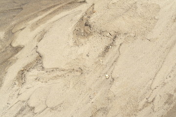 natural texture. drawing on the ground after rain