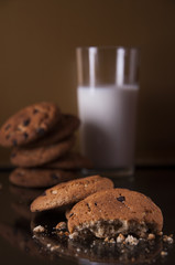 Milk cookies Breakfast morning