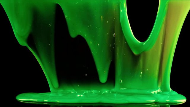 Green Slime on Black