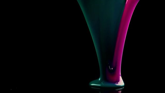 Multi coloured slime on black