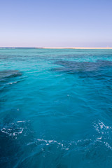 Turquoise Blue Water in Egyptian Red Sea Reefs