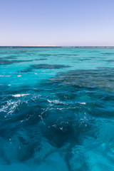 Turquoise Blue Water in Egyptian Red Sea Reefs