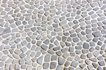 The pebble stone floors and wall, background textures