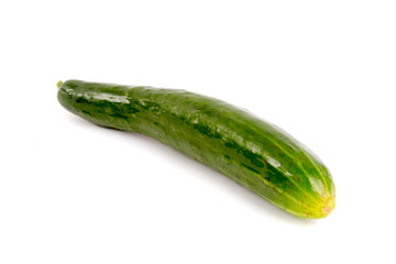 fresh cucumbers isolated on white