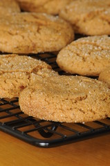Molasses Cookies Close Up