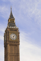 Fototapeta na wymiar Detail of the Big Ben clock tower
